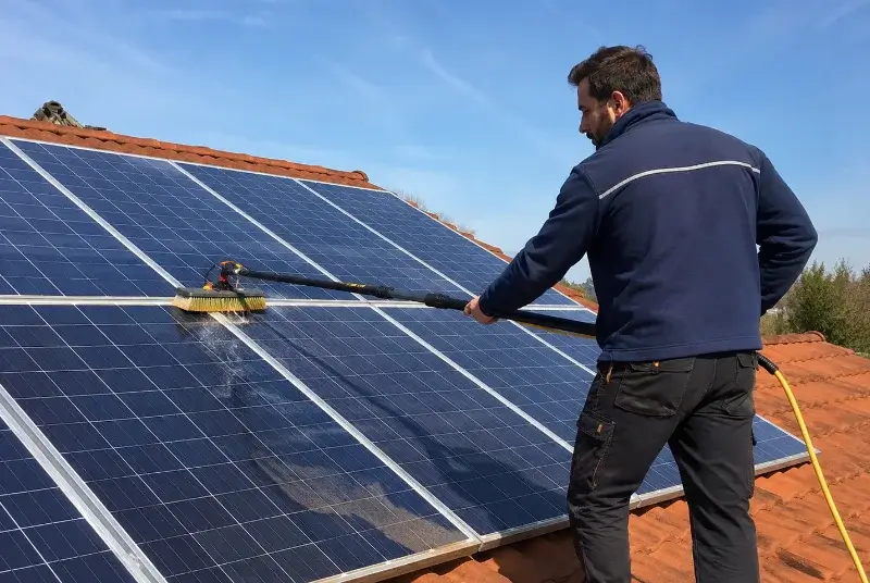 Nettoyage et entretien de panneaux solaires à Fontenilles